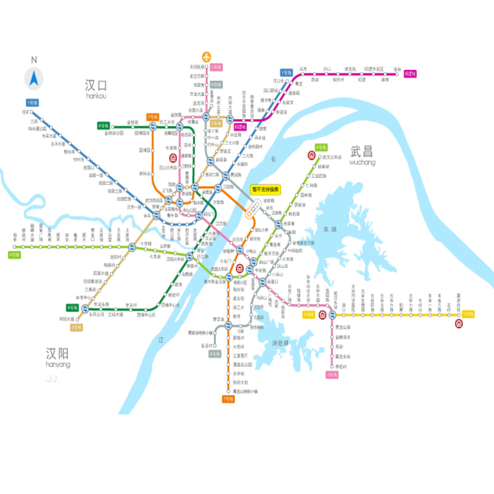 武漢地鐵線路圖