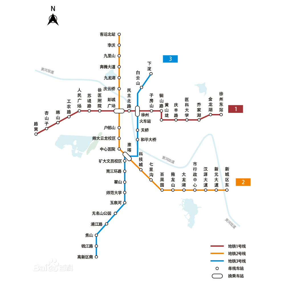 徐州地鐵線路圖