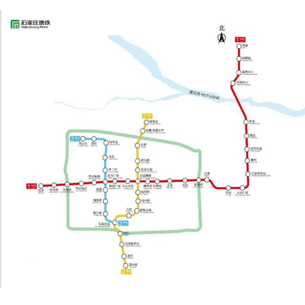 石家莊地鐵線路圖