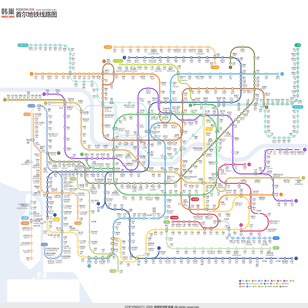 首爾地鐵線路圖